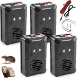 𝟐𝟎𝟐𝟔 Ultrasonic Under Hood Rodent Repellent for Car Engines 4 Packs