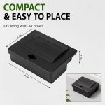 12 Pcs Mouse Bait Station with Key PP Plastic Rodent Trap Rat Box - Image 2