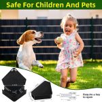 16Pcs Mouse Bait Station with Keys for Indoor Use Mice Bait Stations for Rodents, Reusable Mice Poisoning Outdoor Rat Bait Blocks, Friendly for Children & Pets (Black) - Image 2