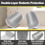 Steel Wool Mice Control Kit with Wire Mesh, 3 Pack 0000 Steel Wool Roll - Image 4