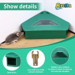 6 Pack Green Mouse Bait Stations with Visible Window & Keys - Image 3