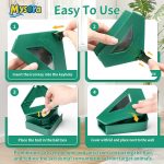 6 Pack Green Mouse Bait Stations with Visible Window & Keys - Image 4