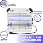 LiBa Electric Bug Zapper 2-Pack Indoor Insect Killer 2800V with 4 Bulbs - Image 4