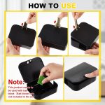 Qualirey 6 Pcs Mouse Bait Stations with Keys, Indoor Outdoor Traps,Black - Image 3