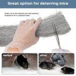 Steel Wool Mice Control, 3 Pack 3" x 11.5 Ft Mouse Hole Filler, Mice Barrier Mouse Gap Filler for Garden, House, Garage, Prevent Animals from Entering Holes, Siding, Pipeline, Vents - Image 3