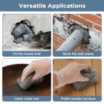 Steel Wool Mice Control, 3 Pack 3" x 11.5 Ft Mouse Hole Filler, Mice Barrier Mouse Gap Filler for Garden, House, Garage, Prevent Animals from Entering Holes, Siding, Pipeline, Vents - Image 7