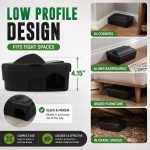 4 Pack Rat Bait Station, 10.3" x 8.5" x 4.2" Rodent Station - Image 4