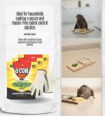 3X D-Con Bait Station Blocks for Mice Bundle with Work Gloves – Pre-Filled, Weather-Resistant Trays for Indoor and Outdoor Rodent Control in Small Spaces – Gift Set (4 Items) - Image 3