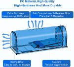 Humane Mouse Traps, Catch& Release, Reusable Rat Traps, Easy to Set and Safe for Family and Pets, No Kill for Small Rodent/Voles/Hamsters/Moles, Catcher That Works for Indoor/Outdoor, 4 Pack - Image 3