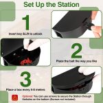 6 Pack Mouse Bait Station Rat Box with Security Key, Black - Image 5