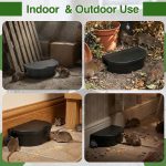 6 Pack Mouse Bait Station Rat Box with Security Key, Black - Image 7