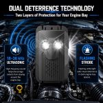 2026 New Ultrasonic Rat Repellent for Car Rodent Repellent Plug-in Rat Deterrent for Car Engines Battery Operated Rodent Repellent Under Hood Keep Mice Squirrel Out of Attic Barn 2 Pack - Image 3