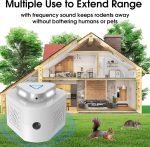 2 Pack Ultrasonic Mouse Repeller Rodent Repellent Ultrasonic Plug in with 4 Modes Mouse Repellent Indoor Ultrasonic Pest Control Plug for Rodent, Roach,Spider,Mouse,Rat,Squirrel Bat for Home - Image 5