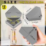 Qualirey 12 Pcs Triangle Mice Rat Bait Stations, 5x3 in, Gray - Image 3