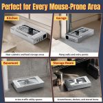 Reusable Metal Mouse Traps 6 Pack – Heavy Duty Humane Mouse Trap, Mechanical Catch Design, Easy Set & Reusable Rat Trap for Indoor & Outdoor Home Use - Image 7