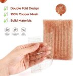 Copper Mesh Roll for Rodent Control, 4 in x 10 ft, Pack of 2 with Scissors - Image 3