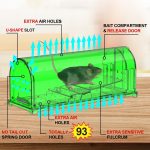 4 Pack 93 Holes Humane Mouse Traps Indoor for Home/Outdoor, Live Catch and Release Mice Traps, No Kill Mouse Catcher, Easy to Set and Reusable Humane Trap, Safe for Families and Pets - Image 4