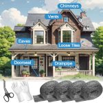 Steel Wool for Mice Control, 4 Pack of 16.5ft*3.1" Thick 0000 Steel Wool for Mouse Hole Filler Gap Blocker for House Wall Cracks Fence, Holes, Vents in Garden/Garage/House(65ft) - Image 5