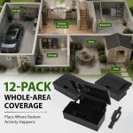 12 Pcs Mouse Bait Station with Key PP Plastic Rodent Trap Rat Box - Image 6