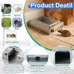 4 Packs Multi Catch Mice Container Clear Top Humane, Large, Silver - Image 4