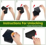 16Pcs Mouse Bait Station with Keys for Indoor Use Mice Bait Stations for Rodents, Reusable Mice Poisoning Outdoor Rat Bait Blocks, Friendly for Children & Pets (Black) - Image 3