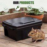 Rat Stations Large Rodent with Key Reusable Mouse Stations Mice Blocks Heavy Duty Boxes for Outdoor Rodents Blocks Station, Bait Not Included, Black (11 x 7 x 4.7 Inches,Classic,2 Pcs) - Image 5
