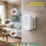 Upgraded PEST OFFENSE New Look Electronic Pest Repeller for Indoor Pest Control of Mice, Rats, Rodents, Roaches for Home, Office, Business, Garage, Warehouse - Image 3