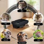 8 Pack Rat Bait Stations with Key Reusable Mouse Stations Mice Blocks Heavy Duty Boxes for Outdoor Rodents Mice Blocks, Bait Not Included (Classic,Black) - Image 4