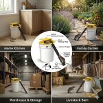 Mouse Bucket Trap Auto Reset Lid, Mouse Bucket Trap for 5 Gallon Bucket Reusable Rodent Control Tool for Indoor Outdoor Use, Home Garage Barn-2pcs1014 - Image 4