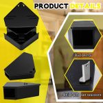 Qualirey 24 Pcs Triangle Mice Rat Bait Stations, 5x3 in, Black,Silver Key - Image 4