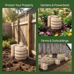 6 Pcs Termite Bait Station Monitoring Wood Replacement Insert Termite Stakes Bait Stations Wood Bases for Garden, Farms Monitoring System Detects Activity No Termiticide Included - Image 4