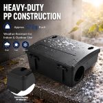 4 Pack Rat Bait Station, Tamper-Resistant Rodent Box with Key - Image 4
