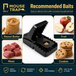 Blinc Mouse Trap, 2 Pack Heavy Duty Snap Trap, High Sensitivity, Reusable Mice Catcher and Killer for Indoors, Garage, Kitchen - Image 6