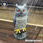 Solar Powered Garden Owl with Motion Detection, Rotating Head, Realistic Hoots and Silent Mode, Outdoor Statue and Sculpture, Owl Decoration for Home, Garden, Patio and Lawn - Image 3