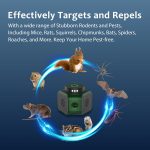 Mice Repellent Plug-ins, Rodent Squirrels Repellent Indoor Ultrasonic Pest Rodent Repeller Mouse Deterrent Rat Control for Home Attic Garage RV(Green) - Image 3
