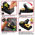 LULUCATCH Mouse Traps, 12 Pack Snap Rat Traps, Quick-Set Reusable Sanitary Mice Traps, Rodent Traps Mice Catchers Indoor Outdoor for Home Garage, Pet Safe & Easy to Use - Image 5