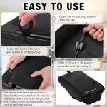 Qualirey 6 Pcs Rat Bait Station with Keys Outdoor for Mice Pests, Black - Image 4