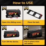 Electronic Mouse Trap 2 Pack– Electric Mouse Trap Zapper for Indoor & Outdoor Use, Reusable Rodent Trap, No Touch No See, Effective Mice & Mouse Control - Image 4