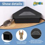 6 Pack Black Mouse Bait Stations with Visible Window & Keys - Image 3