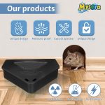 6 Pack Black Mouse Bait Stations with Visible Window & Keys - Image 4