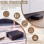 12 Pack Key Required Rat Station Box 3 XLarge & 9 Compact Outdoor Mouse Bait Stations Box Lockable Weather Resistant Bait Boxes for Indoor & Outdoor - Image 4