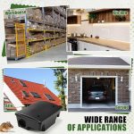 2 Pcs Rat Bait Stations Large Rodent with Key Reusable Mouse Stations Mice Blocks Heavy Duty Boxes for Outdoor Rodents Mice Blocks Station, Bait Not Included, Black (9.8 x 7.5 x 3.9 Inches) - Image 6