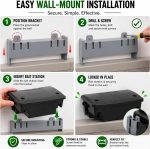 6 Pack Large Rat Bait Station with Key, 8" Tamper Resistant - Image 3