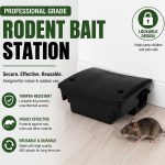 6 Pack Large Rat Bait Station with Key, 8" Tamper Resistant - Image 7