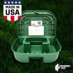 Exterminators Choice Large Rat Bait Station Box with 1 Key - Plastic, Green Heavy-Duty Weather-Resistant Outdoor Bait Station - Discreet Green Box with Lockable Holder - Image 4