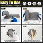 Steel Wool Kit with 3 PCS 11.5 Ft Steel Wool, 15 Ft Wire Mesh - Image 3