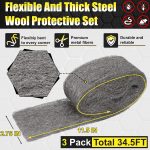 Steel Wool Kit with 3 PCS 11.5 Ft Steel Wool, 15 Ft Wire Mesh - Image 4