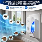 (2026 Upgraded) Ultrasonic Pest Indoor Repeller - Stronger Driving Force, Repellent for Mouse, Rats, Cockroaches, Spiders, Ants, Bugs, Plug-in Control Device, 2 Mode Switching (6 Pack) - Image 3
