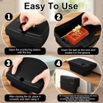1 Pack Rat Bait Stations with Key Reusable Mouse Stations Mice Blocks Heavy Duty Boxes for Outdoor Rodents Mice Blocks, Bait Not Included (Classic,Black) - Image 5