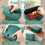 6 Pack Rat Bait Stations with Key Reusable Mouse Stations Mice Blocks Heavy Duty Boxes for Outdoor Rodents Mice Blocks, Bait Not Included (Classic,Green) - Image 6